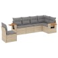 vidaXL 6-tlg. Garten-Sofagarnitur mit Kissen Beige Poly Rattan vidaXL 6-tlg. Garten-Sofagarnitur mit Kissen Beige Poly Rattan