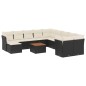 vidaXL 12-tlg. Garten-Sofagarnitur mit Kissen Schwarz Poly Rattan vidaXL 12-tlg. Garten-Sofagarnitur mit Kissen Schwarz Poly Rattan