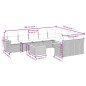 vidaXL 10-tlg. Garten-Sofagarnitur mit Kissen Schwarz Poly Rattan vidaXL 10-tlg. Garten-Sofagarnitur mit Kissen Schwarz Poly Rattan