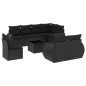 vidaXL 9-tlg. Garten-Sofagarnitur mit Kissen Schwarz Poly Rattan vidaXL 9-tlg. Garten-Sofagarnitur mit Kissen Schwarz Poly Rattan