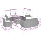 vidaXL 9-tlg. Garten-Sofagarnitur mit Kissen Schwarz Poly Rattan vidaXL 9-tlg. Garten-Sofagarnitur mit Kissen Schwarz Poly Rattan