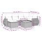 vidaXL 7-tlg. Garten-Sofagarnitur mit Kissen Schwarz Poly Rattan vidaXL 7-tlg. Garten-Sofagarnitur mit Kissen Schwarz Poly Rattan