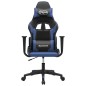vidaXL Gaming-Stuhl mit Massagefunktion Schwarz und Blau Kunstleder vidaXL Gaming-Stuhl mit Massagefunktion Schwarz und Blau Kunstleder