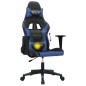 vidaXL Gaming-Stuhl mit Massagefunktion Schwarz und Blau Kunstleder vidaXL Gaming-Stuhl mit Massagefunktion Schwarz und Blau Kunstleder