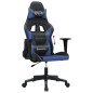 vidaXL Gaming-Stuhl mit Massagefunktion Schwarz und Blau Kunstleder vidaXL Gaming-Stuhl mit Massagefunktion Schwarz und Blau Kunstleder