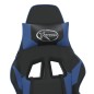 vidaXL Gaming-Stuhl mit Massagefunktion Schwarz und Blau Kunstleder vidaXL Gaming-Stuhl mit Massagefunktion Schwarz und Blau Kunstleder