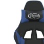vidaXL Gaming-Stuhl mit Massagefunktion Schwarz und Blau Kunstleder vidaXL Gaming-Stuhl mit Massagefunktion Schwarz und Blau Kunstleder