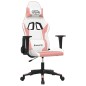 vidaXL Gaming-Stuhl Weiß und Rosa Kunstleder vidaXL Gaming-Stuhl Weiß und Rosa Kunstleder