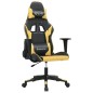vidaXL Gaming-Stuhl Schwarz und Golden Kunstleder vidaXL Gaming-Stuhl Schwarz und Golden Kunstleder