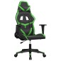 vidaXL Gaming-Stuhl Schwarz und Grün Kunstleder vidaXL Gaming-Stuhl Schwarz und Grün Kunstleder