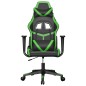 vidaXL Gaming-Stuhl Schwarz und Grün Kunstleder vidaXL Gaming-Stuhl Schwarz und Grün Kunstleder