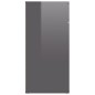 vidaXL Sideboard Hochglanz-Grau 80x36x75 cm Holzwerkstoff vidaXL Sideboard Hochglanz-Grau 80x36x75 cm Holzwerkstoff