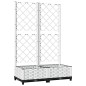 vidaXL Pflanzkübel mit Rankgitter Weiß 80x40x121,5 cm PP vidaXL Pflanzkübel mit Rankgitter Weiß 80x40x121,5 cm PP