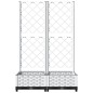 vidaXL Pflanzkübel mit Rankgitter Weiß 80x40x121,5 cm PP vidaXL Pflanzkübel mit Rankgitter Weiß 80x40x121,5 cm PP