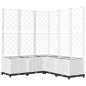 vidaXL Pflanzkübel mit Rankgitter Weiß 120x120x136 cm PP vidaXL Pflanzkübel mit Rankgitter Weiß 120x120x136 cm PP