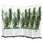vidaXL Pflanzkübel mit Rankgitter Weiß 120x120x136 cm PP vidaXL Pflanzkübel mit Rankgitter Weiß 120x120x136 cm PP
