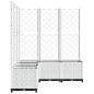 vidaXL Pflanzkübel mit Rankgitter Weiß 120x120x136 cm PP vidaXL Pflanzkübel mit Rankgitter Weiß 120x120x136 cm PP