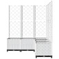vidaXL Pflanzkübel mit Rankgitter Weiß 120x120x136 cm PP vidaXL Pflanzkübel mit Rankgitter Weiß 120x120x136 cm PP