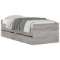 vidaXL Bettgestell mit Schubladen Grau Sonoma 90x190 cm vidaXL Bettgestell mit Schubladen Grau Sonoma 90x190 cm