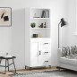 Highboard Weiß 69,5x34x180 cm Holzwerkstoff Highboard Weiß 69,5x34x180 cm Holzwerkstoff