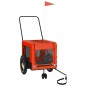 vidaXL Fahrradanhänger Hunde Orange und Schwarz Oxford-Gewebe & Eisen vidaXL Fahrradanhänger Hunde Orange und Schwarz Oxford-Gewebe & Eisen