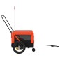 vidaXL Fahrradanhänger Hunde Orange und Schwarz Oxford-Gewebe & Eisen vidaXL Fahrradanhänger Hunde Orange und Schwarz Oxford-Gewebe & Eisen