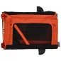 vidaXL Fahrradanhänger Hunde Orange und Schwarz Oxford-Gewebe & Eisen vidaXL Fahrradanhänger Hunde Orange und Schwarz Oxford-Gewebe & Eisen