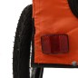 vidaXL Fahrradanhänger Hunde Orange und Schwarz Oxford-Gewebe & Eisen vidaXL Fahrradanhänger Hunde Orange und Schwarz Oxford-Gewebe & Eisen