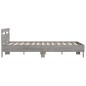 vidaXL Bettgestell mit Kopfteil Grau Sonoma 150x200 cm Holzwerkstoff vidaXL Bettgestell mit Kopfteil Grau Sonoma 150x200 cm Holzwerkstoff