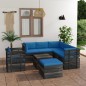 8-tlg. Garten-Sofagarnitur aus Paletten mit Kissen Kiefernholz 8-tlg. Garten-Sofagarnitur aus Paletten mit Kissen Kiefernholz