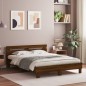 vidaXL Bettgestell mit Kopfteil Braun Eichen-Optik 140x200 cm vidaXL Bettgestell mit Kopfteil Braun Eichen-Optik 140x200 cm