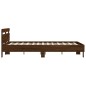 vidaXL Bettgestell mit Kopfteil Braun Eichen-Optik 140x200 cm vidaXL Bettgestell mit Kopfteil Braun Eichen-Optik 140x200 cm