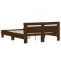 vidaXL Bettgestell mit Kopfteil Braun Eichen-Optik 140x200 cm vidaXL Bettgestell mit Kopfteil Braun Eichen-Optik 140x200 cm