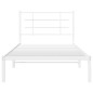vidaXL Bettgestell mit Kopfteil Metall Weiß 100x190 cm vidaXL Bettgestell mit Kopfteil Metall Weiß 100x190 cm