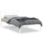 vidaXL Bettgestell mit Kopfteil Metall Weiß 107x203 cm vidaXL Bettgestell mit Kopfteil Metall Weiß 107x203 cm