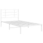 vidaXL Bettgestell mit Kopfteil Metall Weiß 107x203 cm vidaXL Bettgestell mit Kopfteil Metall Weiß 107x203 cm