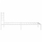 vidaXL Bettgestell mit Kopfteil Metall Weiß 107x203 cm vidaXL Bettgestell mit Kopfteil Metall Weiß 107x203 cm
