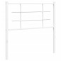 vidaXL Kopfteil Metall Weiß 90 cm