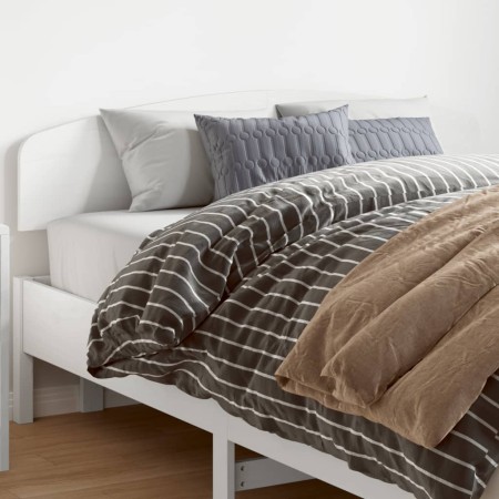 vidaXL Kopfteil Weiß 150 cm Massivholz Kiefer
