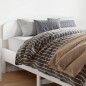 vidaXL Kopfteil Weiß 150 cm Massivholz Kiefer