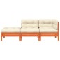 vidaXL Gartensofa mit Kissen und Hocker 2-Sitzer vidaXL Gartensofa mit Kissen und Hocker 2-Sitzer