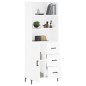 Highboard Weiß 69,5x34x180 cm Holzwerkstoff Highboard Weiß 69,5x34x180 cm Holzwerkstoff
