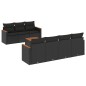 vidaXL 8-tlg. Garten-Sofagarnitur mit Kissen Schwarz Poly Rattan vidaXL 8-tlg. Garten-Sofagarnitur mit Kissen Schwarz Poly Rattan