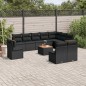 vidaXL 11-tlg. Garten-Sofagarnitur mit Kissen Schwarz Poly Rattan vidaXL 11-tlg. Garten-Sofagarnitur mit Kissen Schwarz Poly Rattan