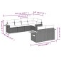 vidaXL 7-tlg. Garten-Sofagarnitur mit Kissen Beige Poly Rattan vidaXL 7-tlg. Garten-Sofagarnitur mit Kissen Beige Poly Rattan