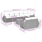 vidaXL 9-tlg. Garten-Sofagarnitur mit Kissen Beige Poly Rattan vidaXL 9-tlg. Garten-Sofagarnitur mit Kissen Beige Poly Rattan