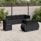vidaXL 8-tlg. Garten-Sofagarnitur mit Kissen Schwarz Poly Rattan vidaXL 8-tlg. Garten-Sofagarnitur mit Kissen Schwarz Poly Rattan