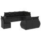 vidaXL 8-tlg. Garten-Sofagarnitur mit Kissen Schwarz Poly Rattan vidaXL 8-tlg. Garten-Sofagarnitur mit Kissen Schwarz Poly Rattan