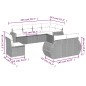 vidaXL 8-tlg. Garten-Sofagarnitur mit Kissen Schwarz Poly Rattan vidaXL 8-tlg. Garten-Sofagarnitur mit Kissen Schwarz Poly Rattan