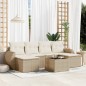 vidaXL 7-tlg. Garten-Sofagarnitur mit Kissen Beige Poly Rattan vidaXL 7-tlg. Garten-Sofagarnitur mit Kissen Beige Poly Rattan